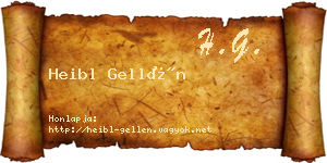 Heibl Gellén névjegykártya